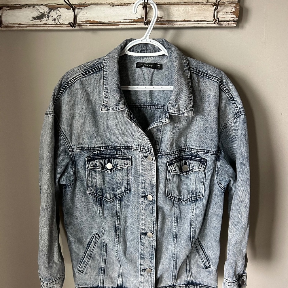 Glassons Acid Wash Jean Jacket - One Size